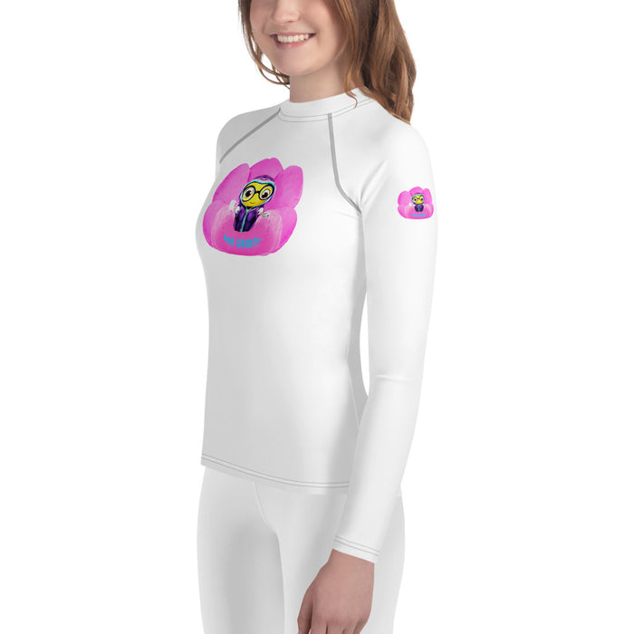 Girl Bee Collection Cute BEE C0MFIE Youth Rash Guard