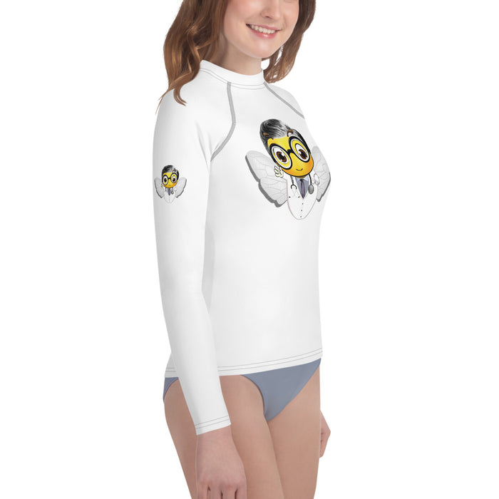 Girl Bee Collection Cute DOCTOR / MEDICO BEE Youth Rash Guard