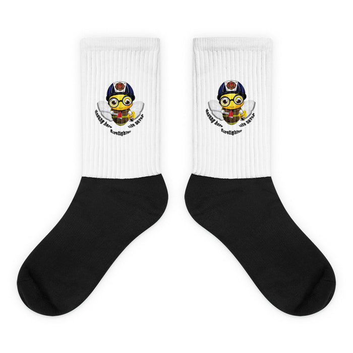 Cute FIREFIGHTER BEE Socks