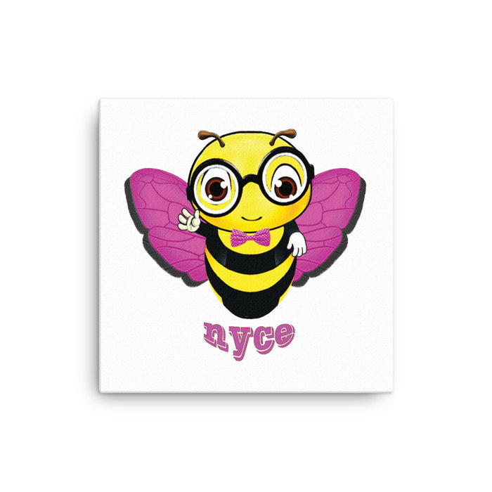 Cute pink BEE NYCE Canvas