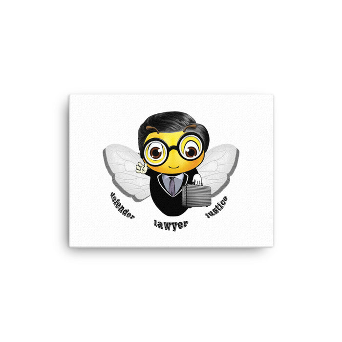 Cute LAWYER / ATTORNEY BEE Canvas