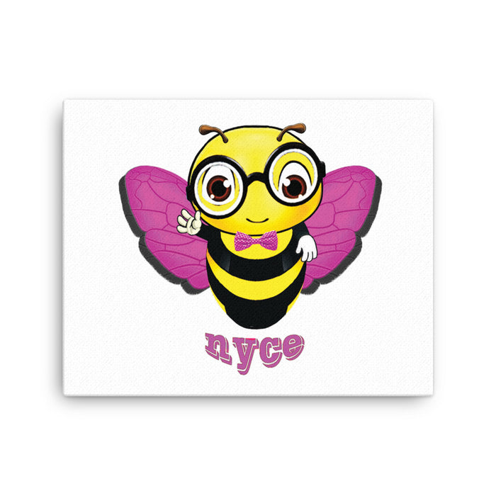 Cute pink BEE NYCE Canvas