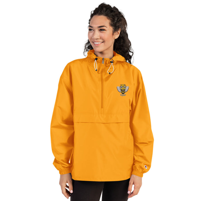 Cute BEE NYCE Embroidered Champion Packable Jacket