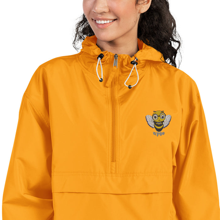 Cute BEE NYCE Embroidered Champion Packable Jacket