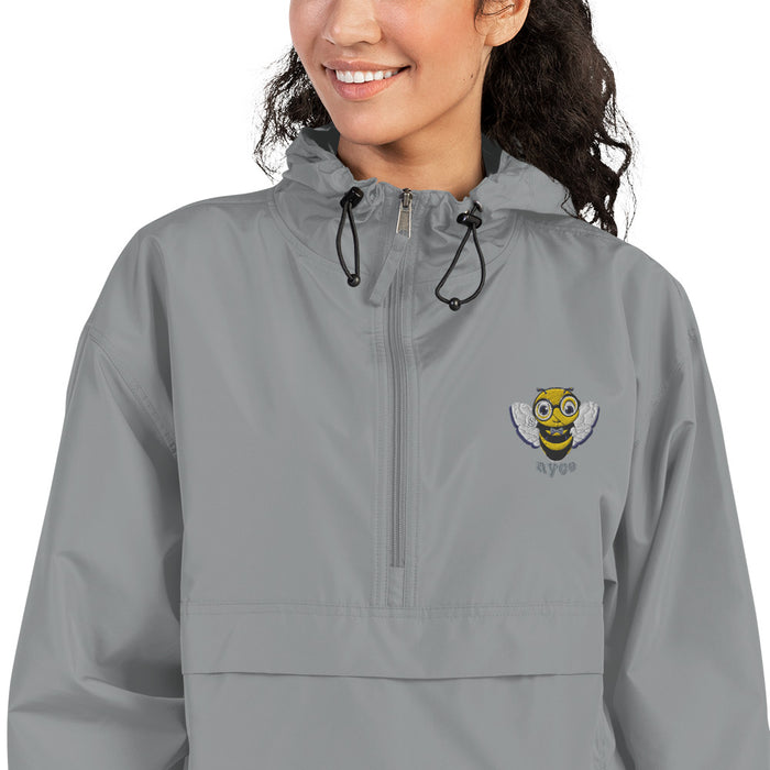 Cute BEE NYCE Embroidered Champion Packable Jacket