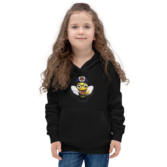 Girl Bee Collection Cute FIREFIGHTER BEE Kids Hoodie