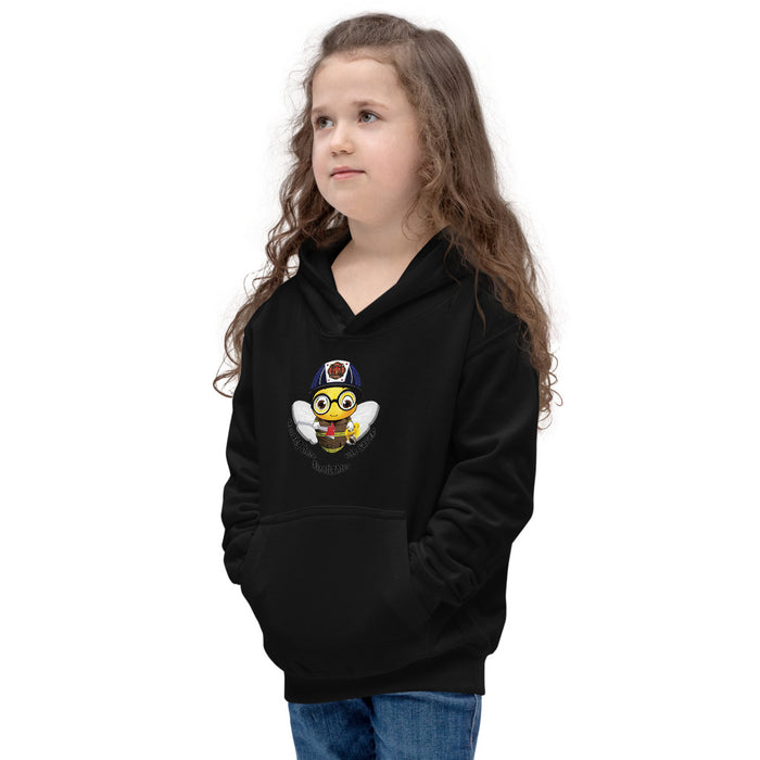 Girl Bee Collection Cute FIREFIGHTER BEE Kids Hoodie