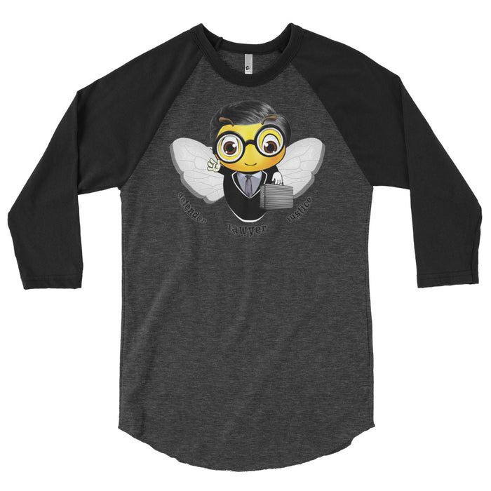 Cute LAWYER / ATTORNEY BEE sleeve raglan shirt