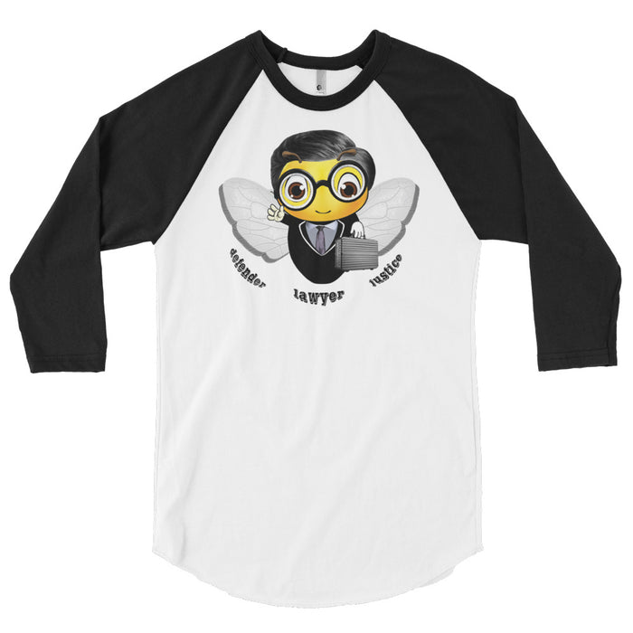 Cute LAWYER / ATTORNEY BEE sleeve raglan shirt