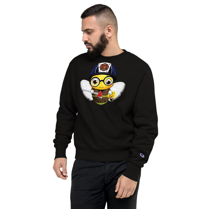 Cute FIREFIGHTER BEE Champion Sweatshirt