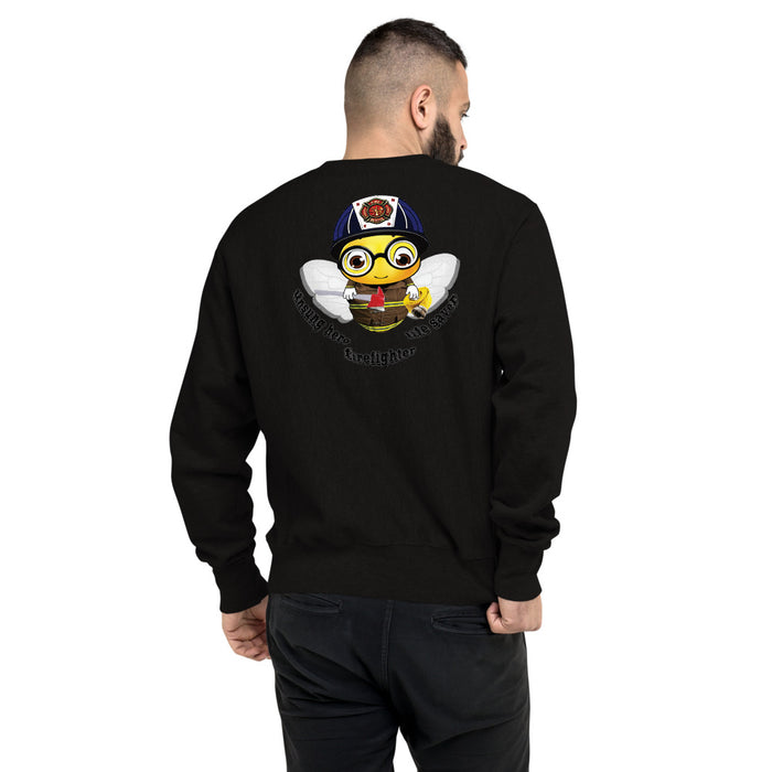 Cute FIREFIGHTER BEE Champion Sweatshirt