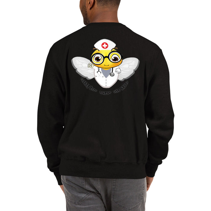 Cute NURSE BEE Champion Sweatshirt