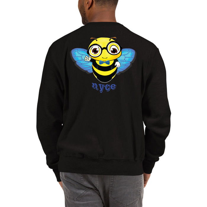 Cute blue BEE NYCE Champion Sweatshirt