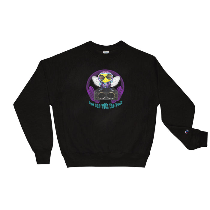 Cool & Cute BEE 1 WITH THE BEAT PURPLE Champion Sweatshirt