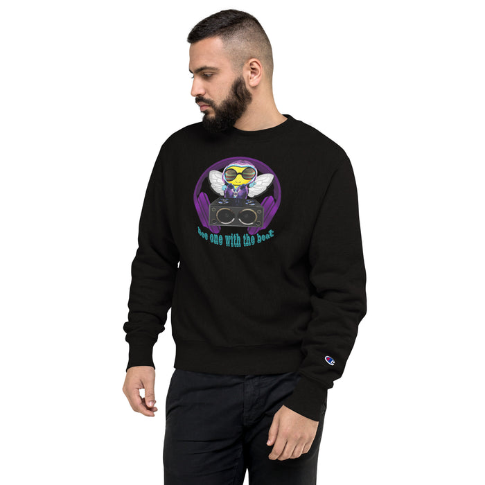 Cool & Cute BEE 1 WITH THE BEAT PURPLE Champion Sweatshirt