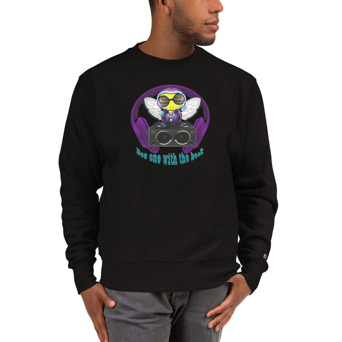 Cool & Cute BEE 1 WITH THE BEAT PURPLE Champion Sweatshirt