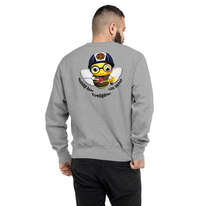 Cute FIREFIGHTER BEE Champion Sweatshirt