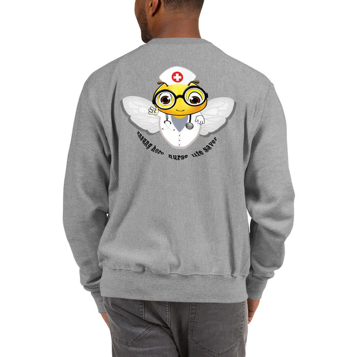 Cute NURSE BEE Champion Sweatshirt