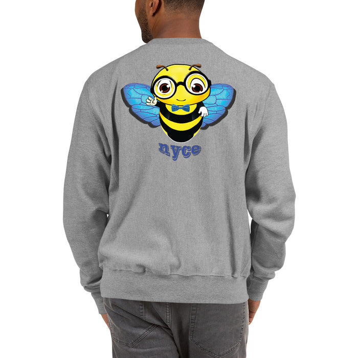 Cute blue BEE NYCE Champion Sweatshirt