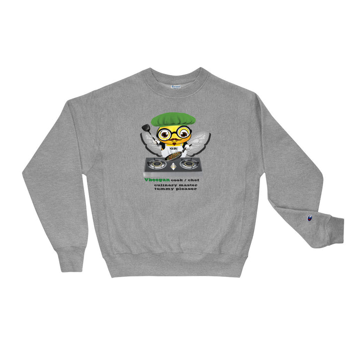 Cute VEGAN BEE CHEF Champion Sweatshirt