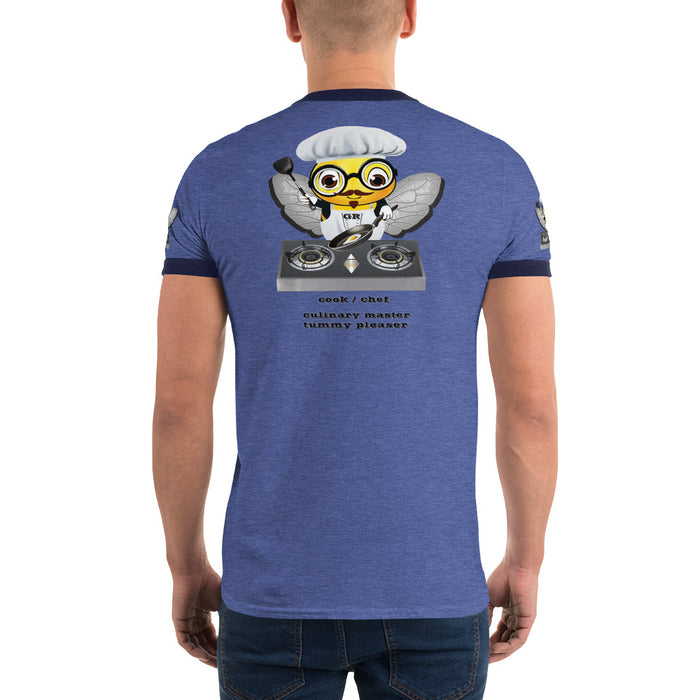 Cute CHEF BEE Ringer T-Shirt