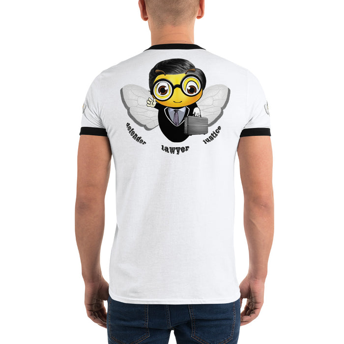 Cute LAWYER / ATTORNEY BEE Ringer T-Shirt