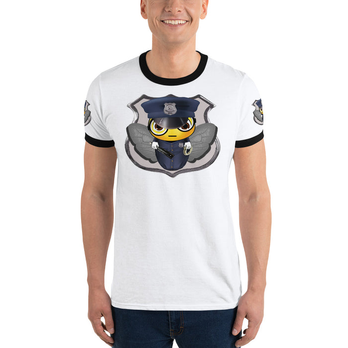 Cute COP / POLICE BEE Ringer T-Shirt