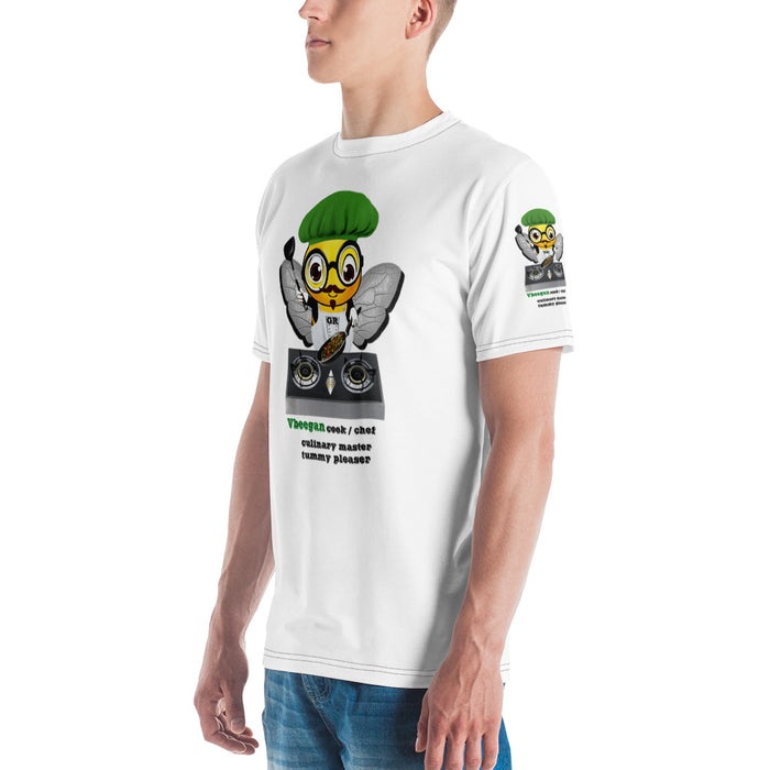 Cute VEGAN BEE CHEF Men's T-shirt