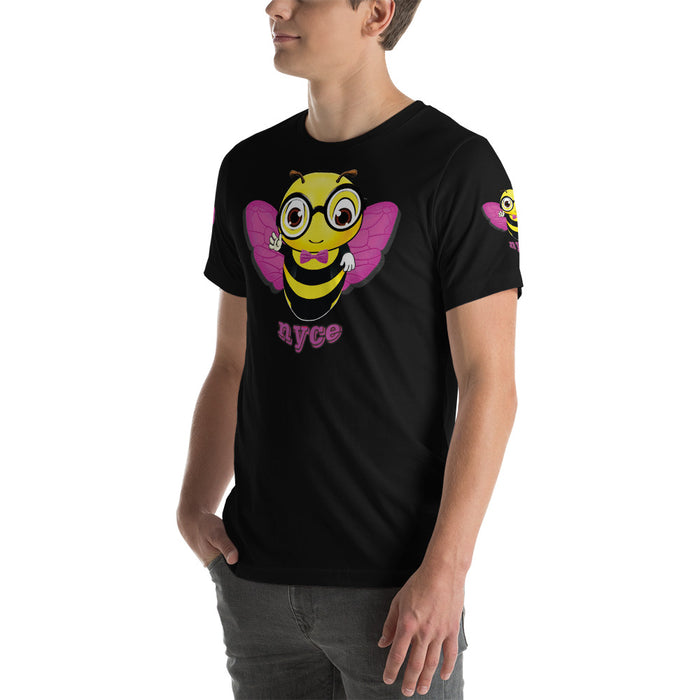 Cute pink BEE NYCE Short-Sleeve Unisex T-Shirt