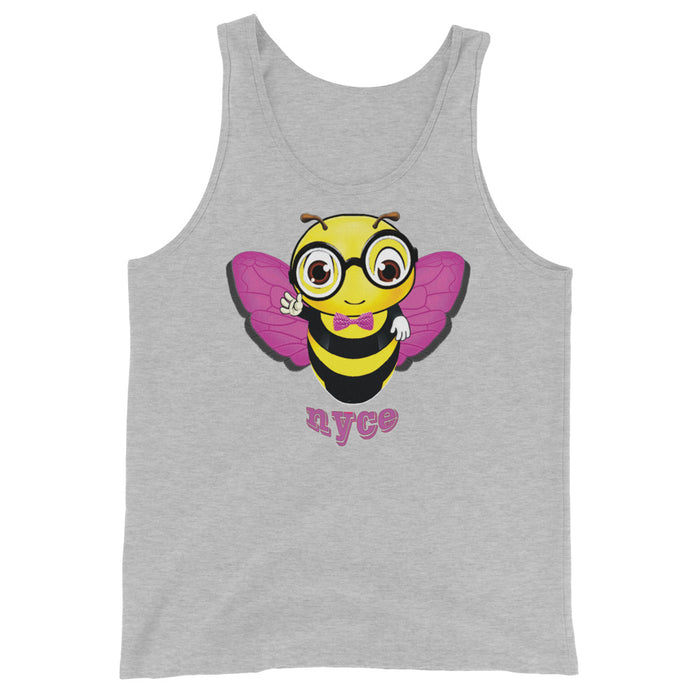 Cute pink BEE NYCE Unisex Tank Top