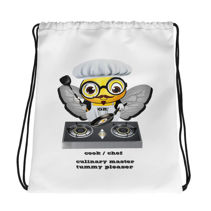 Cute CHEF BEE Drawstring bag