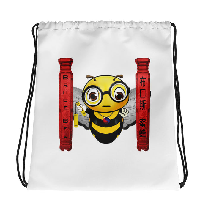 Cute BRUCE BEE Drawstring bag