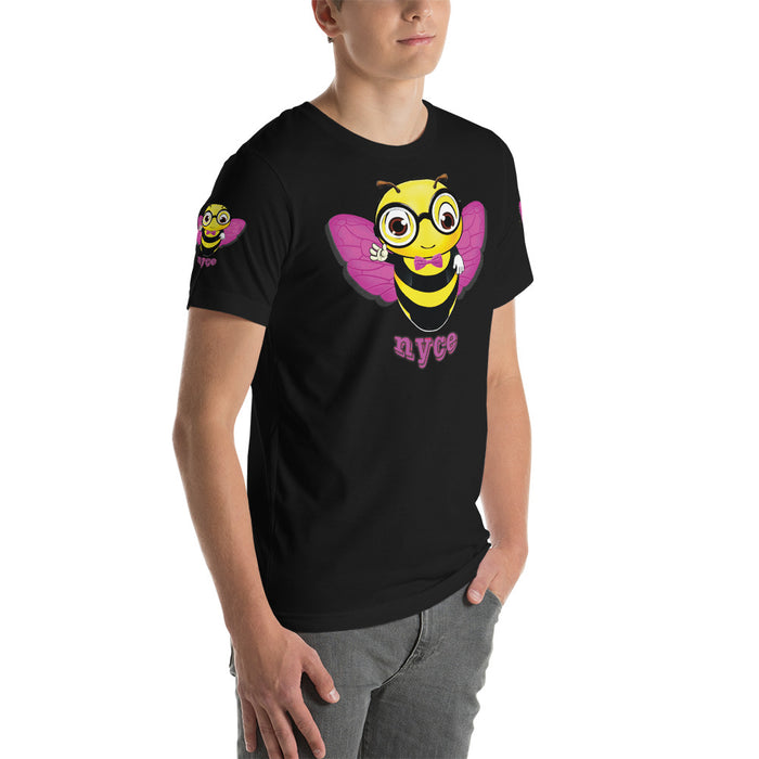 Cute pink BEE NYCE Short-Sleeve Unisex T-Shirt