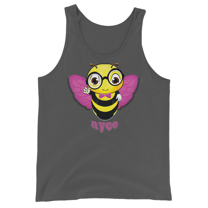 Cute pink BEE NYCE Unisex Tank Top