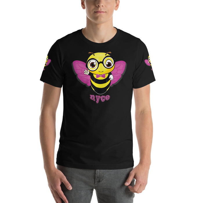 Cute pink BEE NYCE Short-Sleeve Unisex T-Shirt