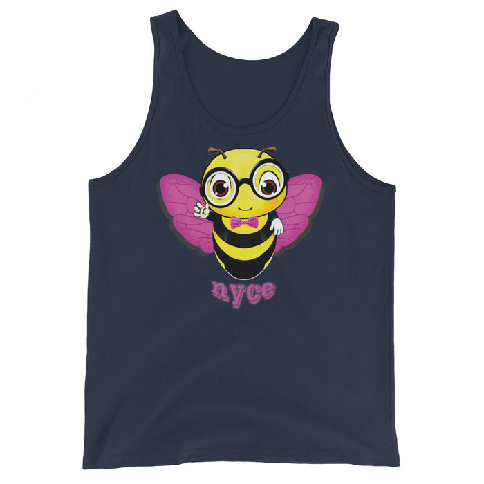 Cute pink BEE NYCE Unisex Tank Top