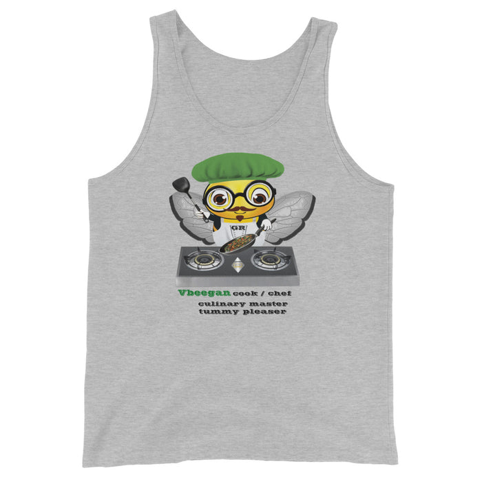 Cute VEGAN BEE CHEF Unisex Tank Top