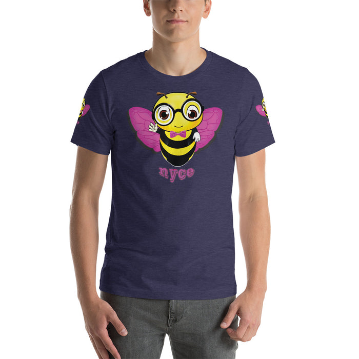 Cute pink BEE NYCE Short-Sleeve Unisex T-Shirt