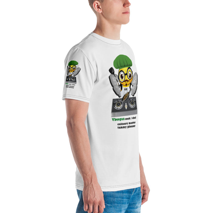 Cute VEGAN BEE CHEF Men's T-shirt