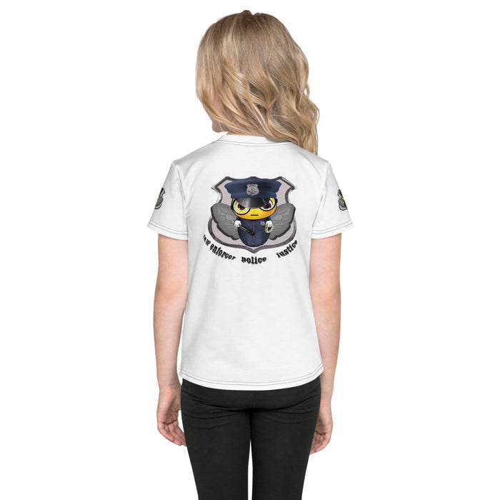 Girl Bee Collection Cute COP / POLICE  BEE Kids T-Shirt