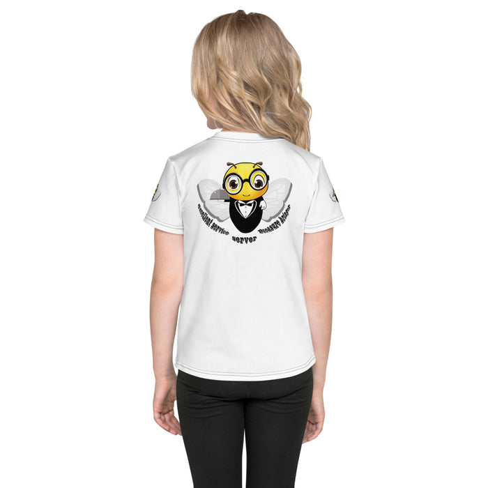 Girl Bee Collection Cute WAITER / SERVER BEE Kids T-Shirt