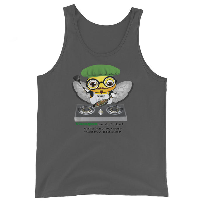 Cute VEGAN BEE CHEF Unisex Tank Top