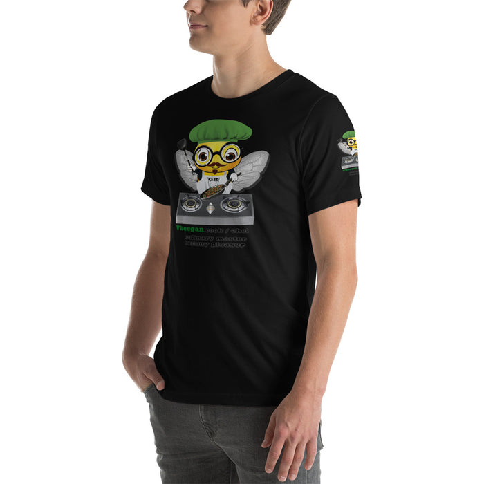 Cute VEGAN BEE CHEF Short-Sleeve Unisex T-Shirt