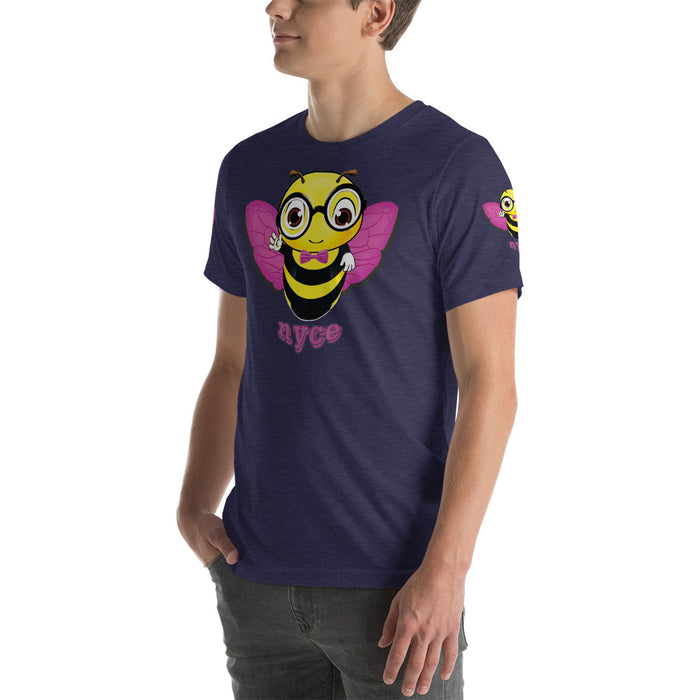 Cute pink BEE NYCE Short-Sleeve Unisex T-Shirt