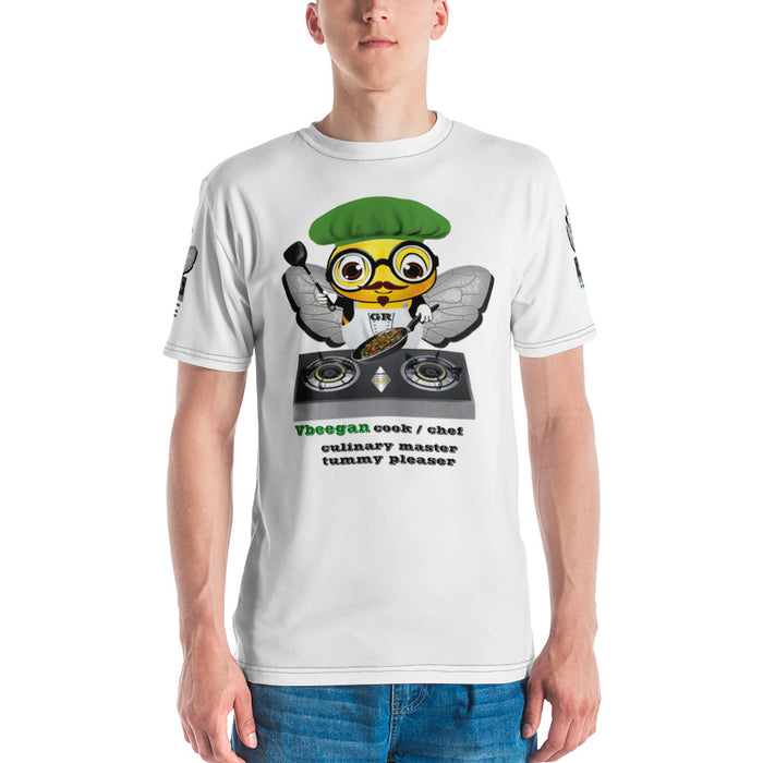 Cute VEGAN BEE CHEF Men's T-shirt