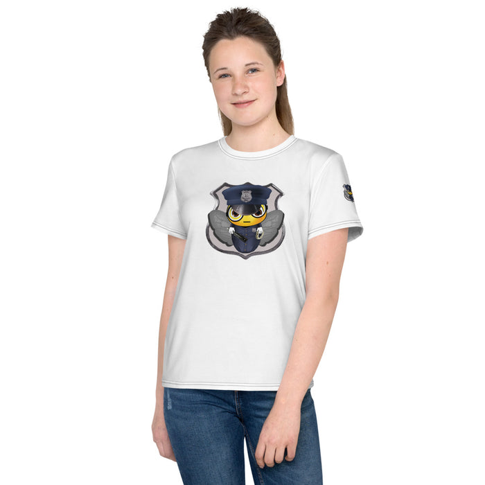 Girl Bee Collection Cute COP / POLICE  BEE Youth T-Shirt