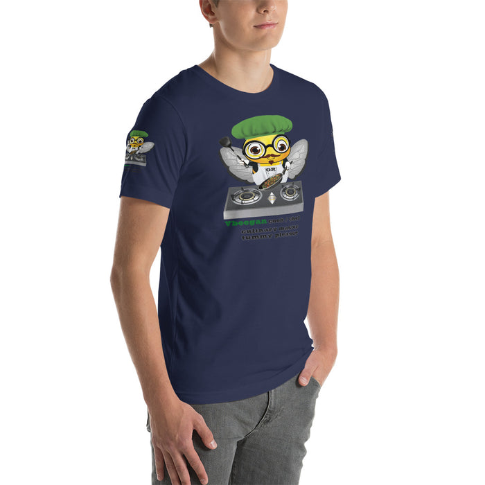 Cute VEGAN BEE CHEF Short-Sleeve Unisex T-Shirt