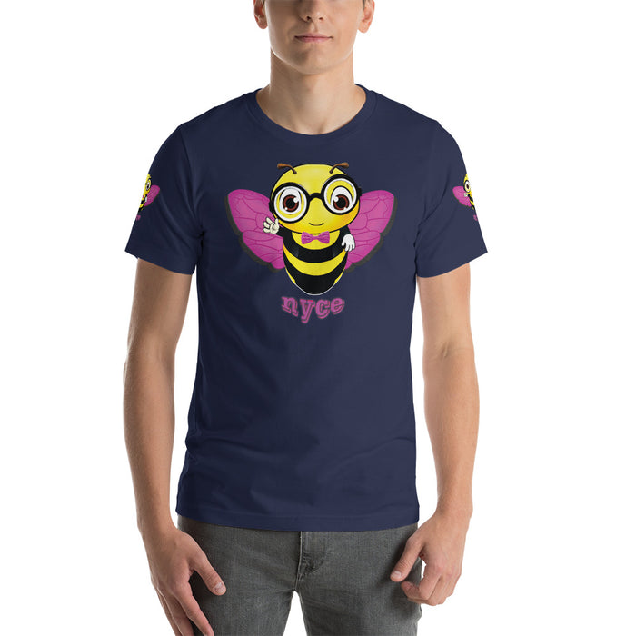 Cute pink BEE NYCE Short-Sleeve Unisex T-Shirt