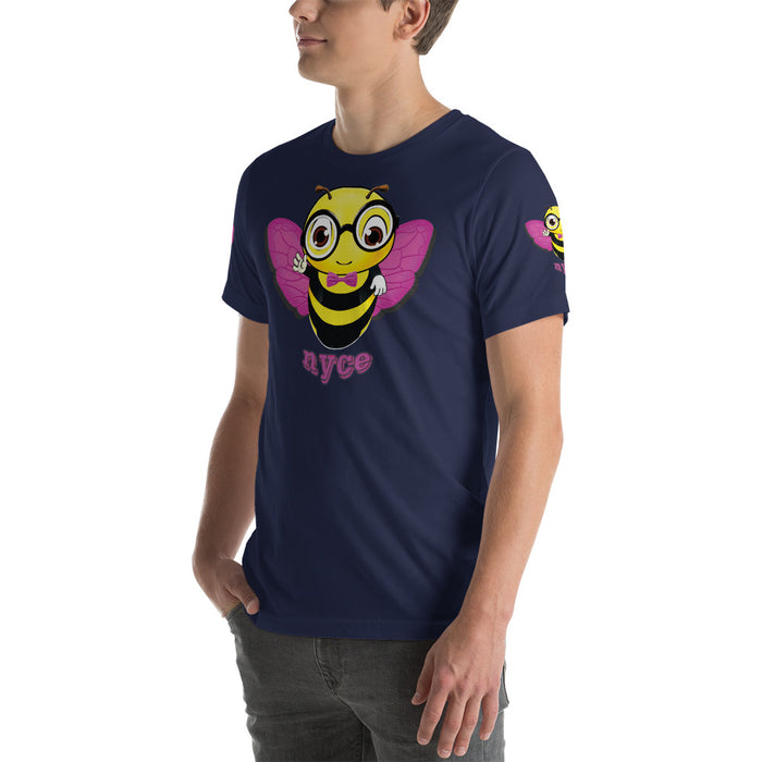 Cute pink BEE NYCE Short-Sleeve Unisex T-Shirt