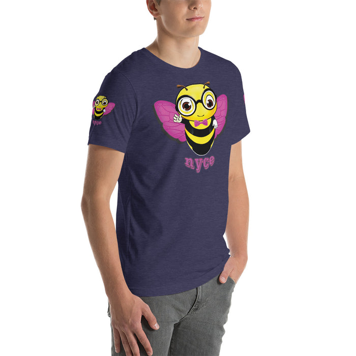 Cute pink BEE NYCE Short-Sleeve Unisex T-Shirt